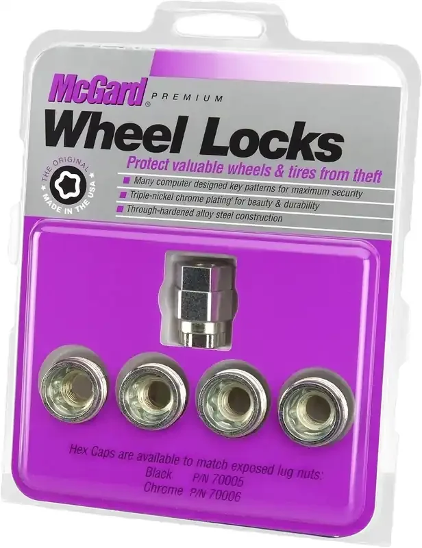 Mcgard 24010 Cone Seat – Under Hub Cap Wheel Locks (1/2 – 20 Thread Size) – Set Of 4, Silver