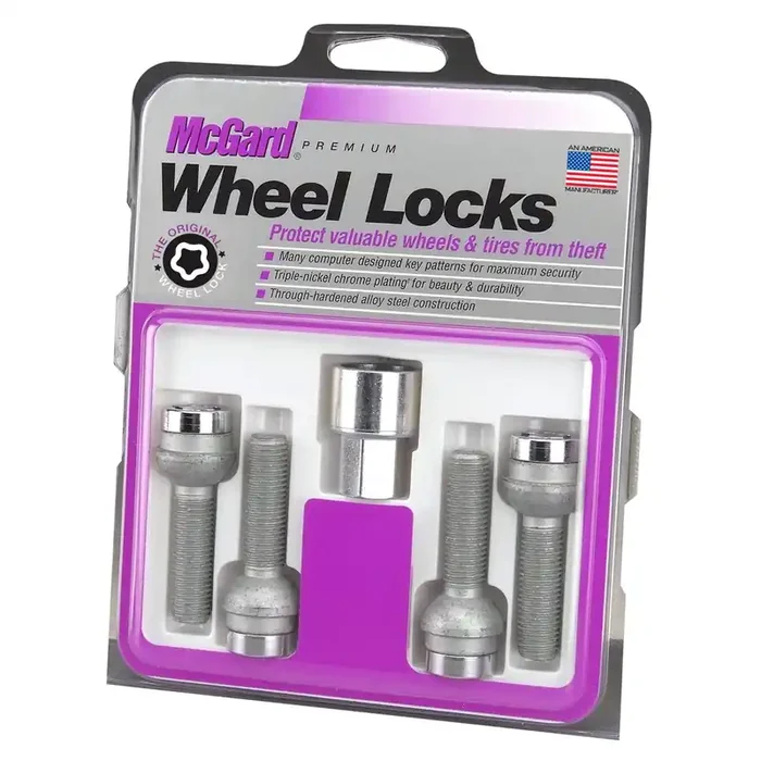Mcgard 28017 Chrome Bolt Style Radius Seat Locks (M14 X 1.5 Thread Size) – Set Of 4
