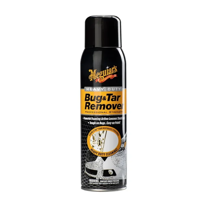 Meguiar‘S Heavy Duty Bug & Tar Remover – Quick Bug Remover And Tar Remover Spray – Pro Strength Clear Coat Safe Technology With Powerful Foaming Action To Loosen Stuck Bugs, 15 Oz Aerosol