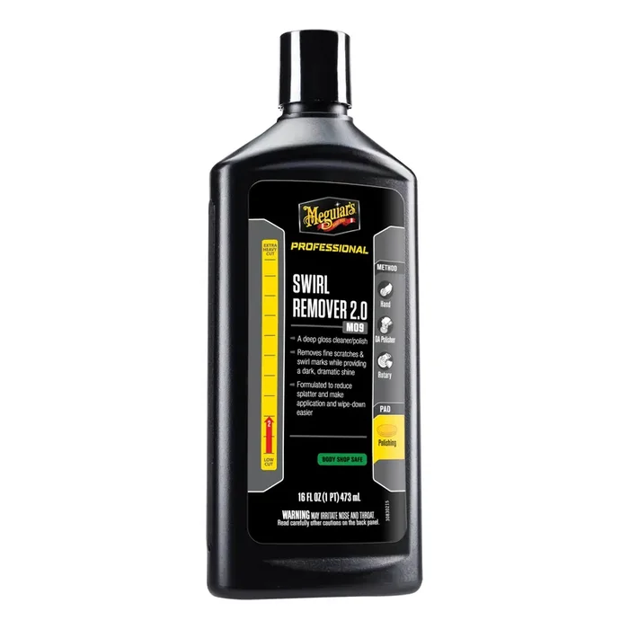 Meguiar‘s M0916 Mirror Glaze Swirl Remover 2.0, Cleaner and Polish Removes Fine Swirls – 16 Oz Bottle