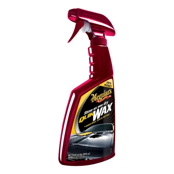 Meguiar‘s Quik Wax – Easy-to-Use Spray Wax to Add Gloss, Shine, and Protection – Car Spray Wax that can be used as a Wet or Dry Car Wax – Spray on and Wipe Off Shine Booster Spray, 24 Oz