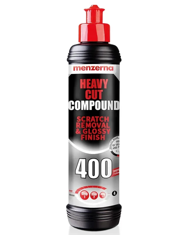 Menzerna Heavy Cut 400 250Ml (8Oz) Formerly Fast Gloss 400 – An Innovative Automotive Polish That Removes Scratches And Creates Gloss In A Single Step (8 Fl Oz)