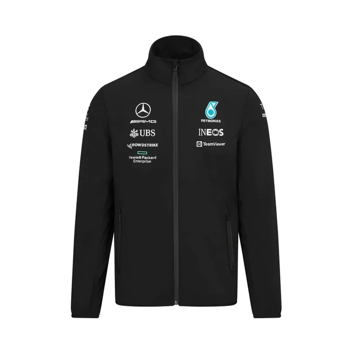 Mercedes Amg Petronas Formula One Team – Official Formula 1 Merchandise – 2022 Team Softshell Jacket – Black – Xxl
