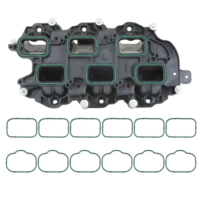 Mitzone Intake Manifold With Gasket Compatible With 2011-2018 Jeep Dodge Ram Chevy 3.6L V6 Vehicles Grand Cherokee Wrangler Journey Grand Caravan Town Country Replace 05184199Af
