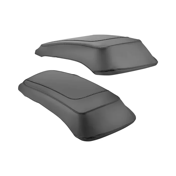 Mofun Pu Leather Saddlebag Speaker Lid Bra Protective Cover Compatible With 1993-2013 Harley Touring Road King Electra Road Street Glide