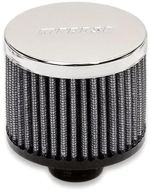 Moroso 68817 Valve Cover Breather, Push In Style, Non Hooded