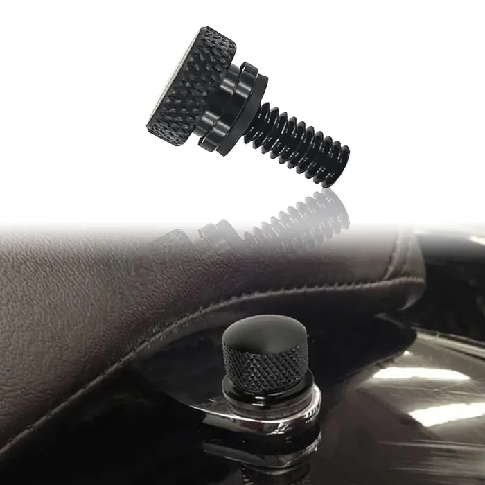 Motorcycle Modification Parts For Harley Davidson Steel Seat Screw Seat Screw Aluminum Alloy Screw For Seat(Black)