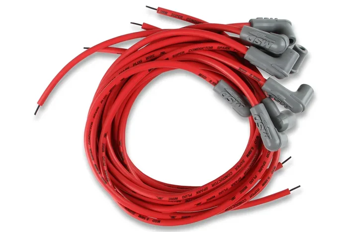 Msd 31239 Super Conductor Spark Plug Wire Set 8 Cyl 90° Plug, Socket/Hei Cap
