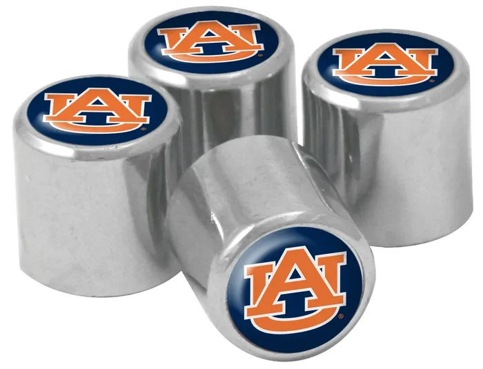 NCAA Auburn Tigers Metal Tire Valve Stem Caps, 4-Pack