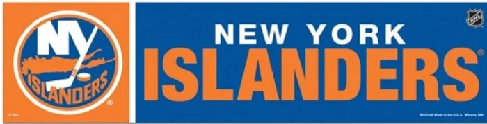Nhl New York Islanders Wcr13341813 Bumper Strip, 3‘ X 12‘