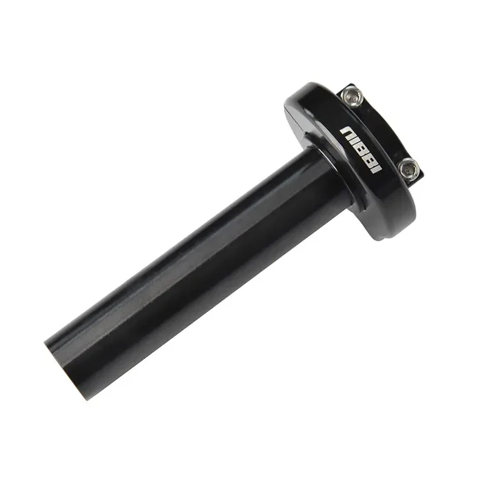 Nibbi Universal Replacement High Performance Adjustable Modified Aluminum Cnc 7/8‘ Throttle Handlebar Accelerator Fit Motorcycle Scooter Atv Motorcross Dirt Bike Gy6 Chinese Scooter (Black)