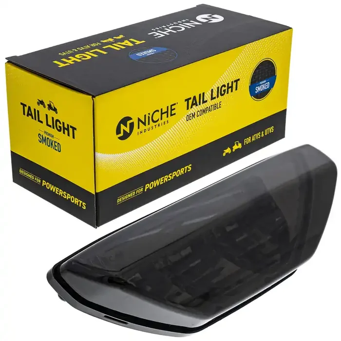 Niche Brake Tail Light Smoke For Honda Pioneer 500 Foreman Rubicon 500 Sportrax 400 Recon 250 Big Red 700 33700-Hn1-A71