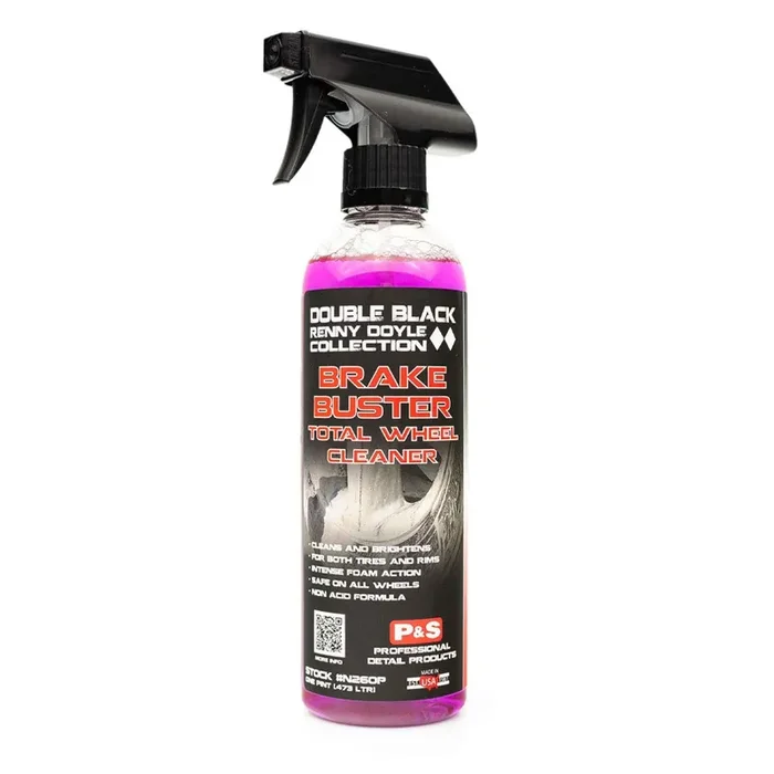 P&S Professional Detail Products – Brake Buster Wheel Cleaner – Non Acid, Removes Brake Dust, Oil, Dirt, Light Corrosion (1 Pint)