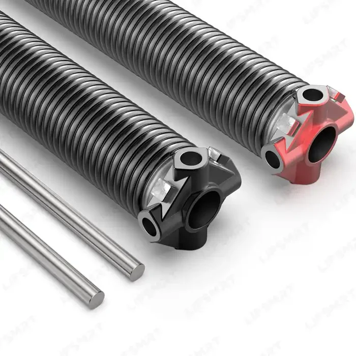 Pair Of 2‘ Garage Door Torsion Springs Replacement Set With Winding Bars, Upgrade Precision Aluminum Stationary&Winding Cones,For Family Replacement And Installation,Min 18,000 Cycles(0.225X2‘‘X25‘‘)