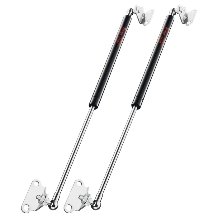 Pamagoo 20 Inch Gas Strut 200 Lbs 890 N Per Prop, Gas Shock With L-Type Mounts For Heavy Duty Bed Box Lid Window Basement Floor Door(Qty 2 Fit 185-215 Lbs Weights)