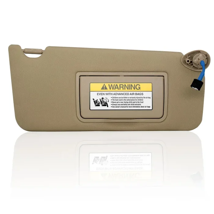 Passenger Right Sun Visor Compatible With Honda Accord 2008 2009 2010 2011 2012 2013 2014 2015 2016 With Light Oem 83230Ta0A91Zb (Beige)