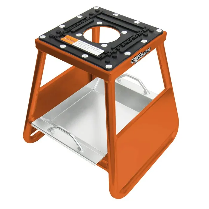 Pit Posse Pp277O Motorcycle Panel Id Stand Fits Motocross Dirt Bike Mx – Compatible With Yamaha Honda Kawasaki Suzuki Ktm – Includes Removable Tool Tray – 5 Year Warranty (Orange)