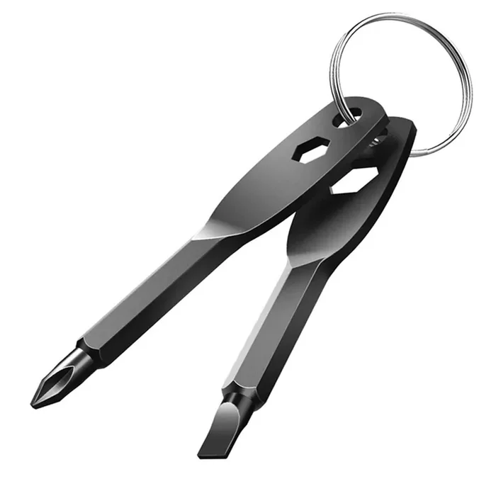 Pocket Screwdriver Keychain Multitool,Gifts For Men Precision Screwdriver Set,Christmas Stocking Stuffers For Men (Style 2)