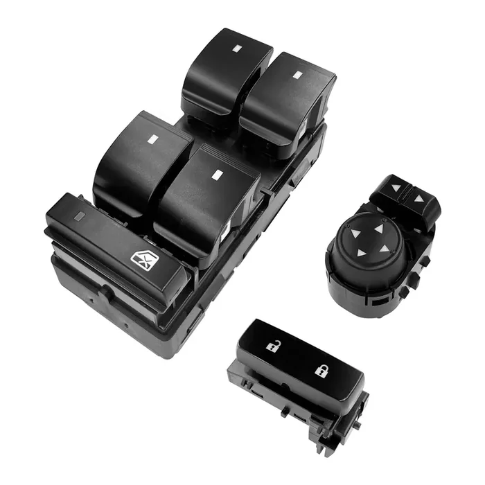Power Window Switch Driver Side & Front Driver Side Door Lock Switch & Mirror Switch Replacement For 2007-2014 Chevy Silverado Gmc Sierra 1500/2500Hd/3500Hd Replaces 25789692, 22883768, 15804093