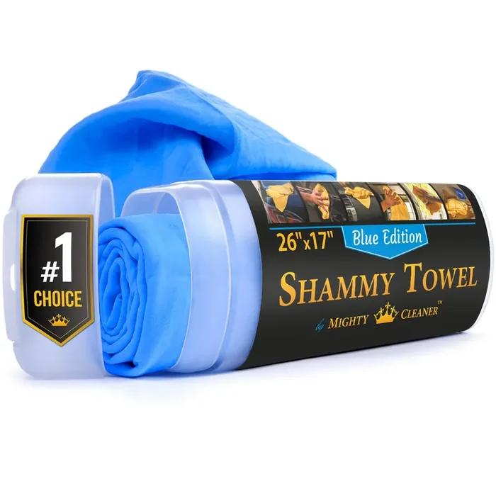 Premium Shammy Cloth For Car Drying – 26”X17” – Super Absorbent Chamois Towel For Car – Scratch-Free, Reusable & Soft