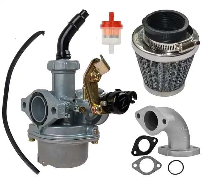 Pz22 Carburetor 22Mm Carb Cable Choke 38Mm Air Filter Cleaner Intake Pipe Gasket For Apollo Ssr 110Cc 125Cc Sunl Roketa Taotao Coolster Thumpstar Crf Xr 50 70 Pit Bike Atv Quad Parts