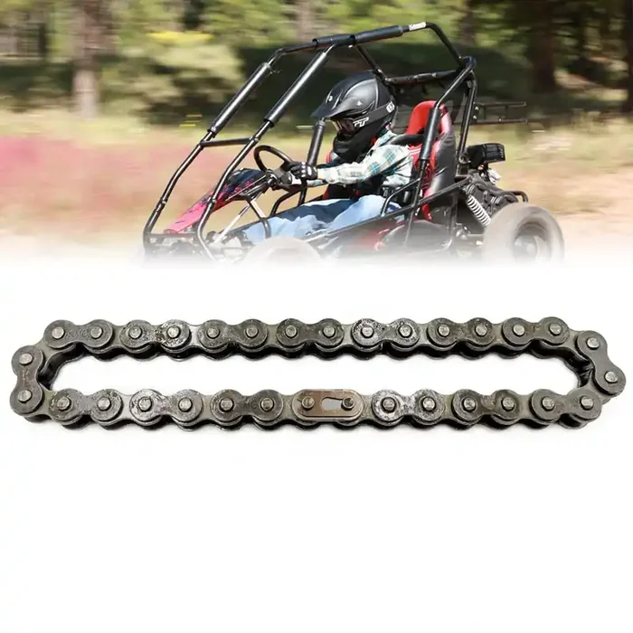 Qymoto Kt196 Drive Chain Go Kart 420 Chain 32 Link For Coleman 196Cc Go Kart Jackshaft Drive Chain