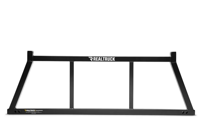 Realtruck Backrack Open Rack Frame Only Black, No Drill 14700 Fits 1999-2025 Ford F-250/F-350/F-450