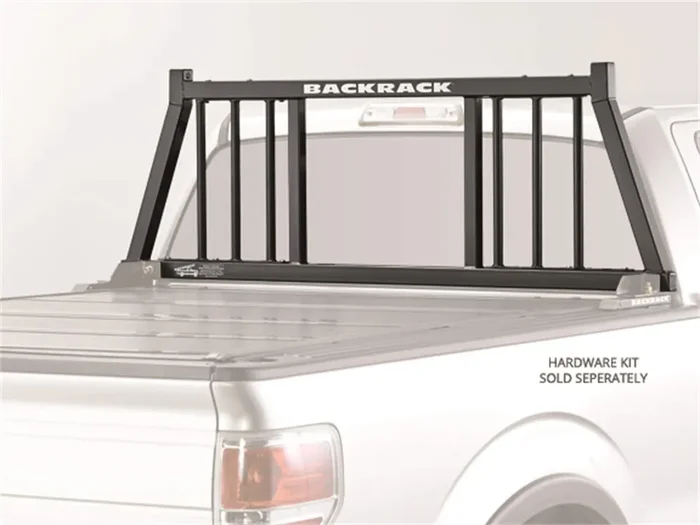 Realtruck Backrack Three Round Rack Frame Only Black, No Drill 147Tr Fits 1999-2025 Ford F-250/F-350/F-450; 2017-2025 Ford F-550