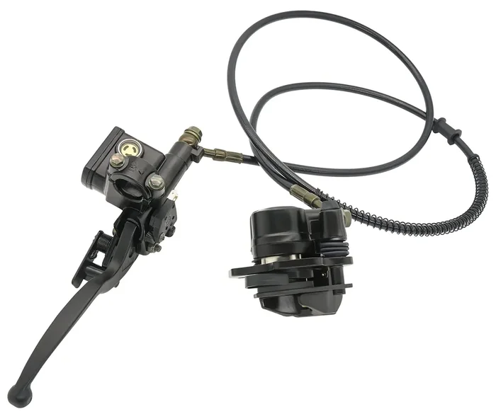 Rear Hand Hydraulic Disc Brake Left Hydraulic Brake Master Caliper Assembly Compatible For Chinese Taotao Roketa Sunl 50Cc 90Cc 110Ccc 125Cc Go-Kart Dune Buggy Quad Atv Dirt Mini Bike Kinroad 1