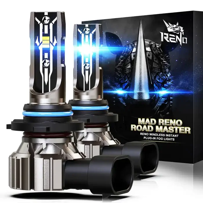 Reno 9006 Bulb, 9006 Fog Lights Bulb, 9006 Light Bulbs Hb4 Fog Bulb Fanless In Line Car Fog Light Plug And Play, Pack 2