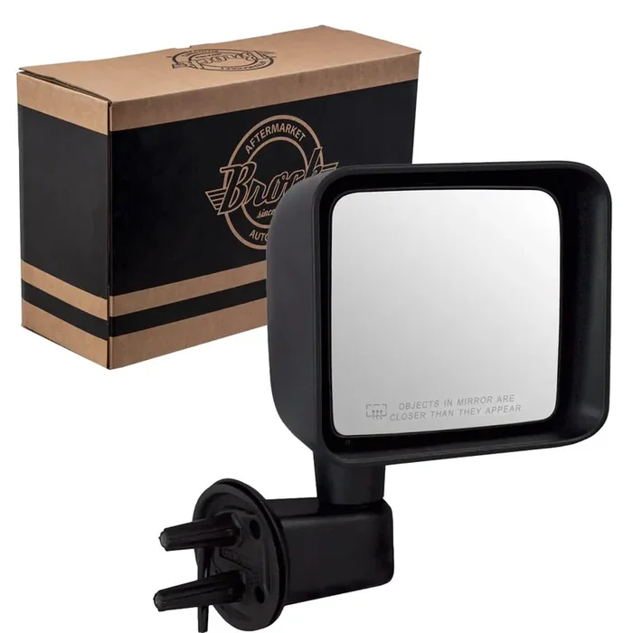 Replacement Passenger Power Side View Mirror Heated Textured Compatible With 2015-2017 Wrangler 2018 Wrangler Jk 68249846Ad
