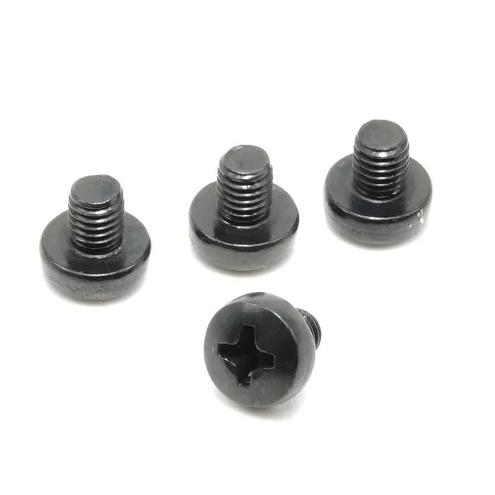 Replacementscrews Rear License Plate Screws Compatible With Tesla Model Y (My) – Stainless Steel – Black Oxide – Standard Length (Pack Of 4)