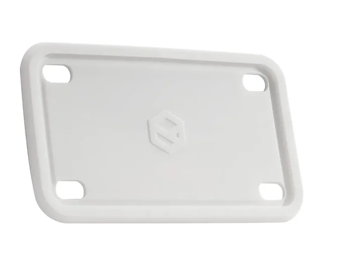 Rightcar Solutions Motorcycle Silicone License Plate Frames The Original Premium Grade Silicone Bike Plate Frame Rust Proof, Rattle Proof, Weather Proof License Plate Holder (White)