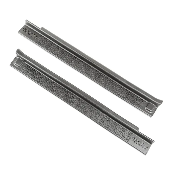 Rugged Ridge All-Terrain Entry Guards For Jeep Wrangler Jk 2-Piece Set, No Drill Black Thermoplastic 11216.2 Fits 2007-2018 Jeep Wrangler Jk 2-Door