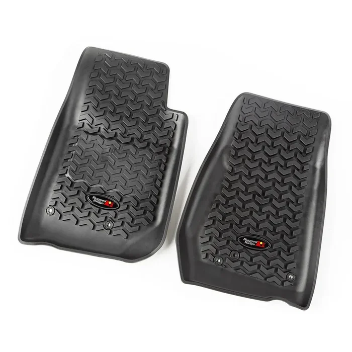 Rugged Ridge Front Floor Liners For Jeep Wrangler Jku Pair, All-Terrain, Black 12920.03 Fits 2007-2018 Jeep Wrangler Jku 4-Door