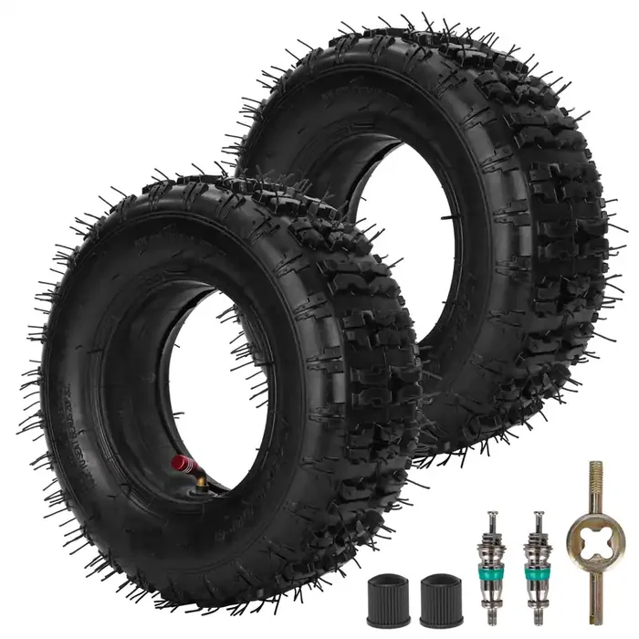 Rutu 13X5.00-6 13X5-6 Tire And Inner Tube With Tr87 Angled Valve Stem For Razor Dirt Quads Yerf Dog Motovox Go Karts Dirt Bikes Atvs 4 Wheelers 2 Pack