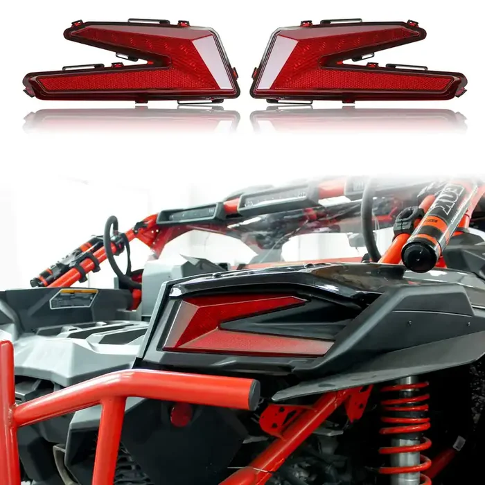Sautvs Led Taillights For Can Am X3, Red Rear Brake Stop Lights Tail Lamps For Can-Am Maverick X3 Xds Xrs Max Turbo R 2017-2025 Accessories (2Pcs, 710004744)