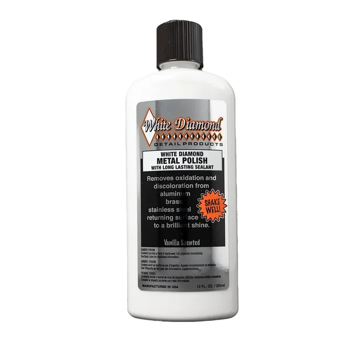 Schultz Laboratories Metal Polish with Sealant, 12 fl oz – Cleaner & Protectant for Aluminum, Brass, Chrome & More