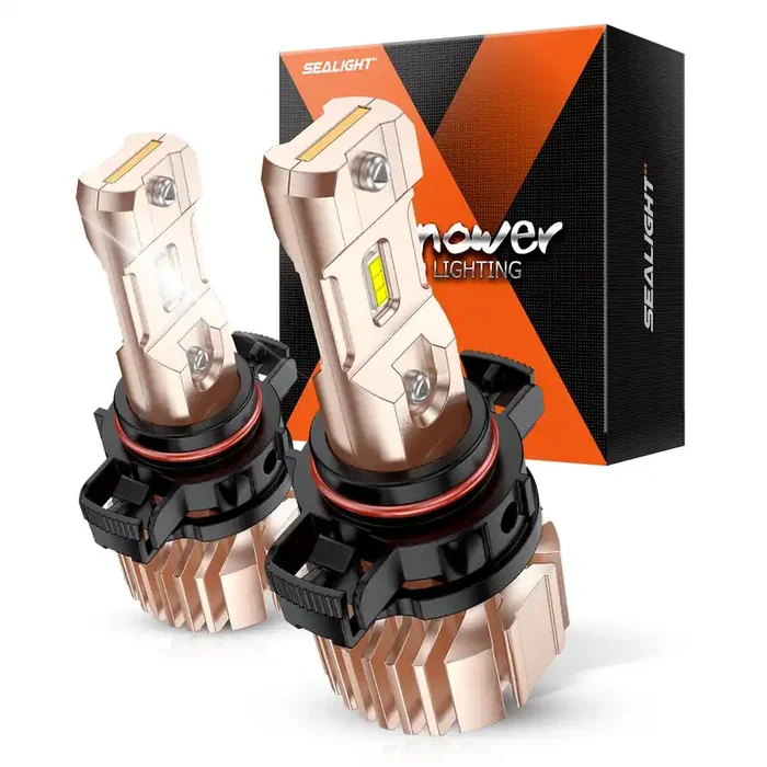 Sealight Xf3A 5202 Led Fog Light Bulbs, 10000Lm 6500K Cool White, 600% Super Brightness, Ps19W Ps24W 5202 Led Bulbs, Ultra-High Heat Dissipation Performance, Non-Polarity, Pack Of 2