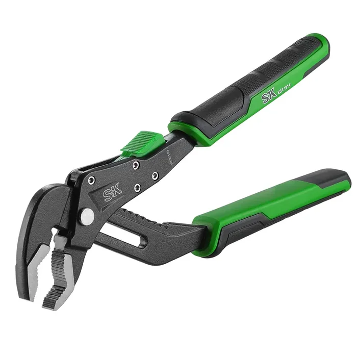 Sk 8-Inch Quick Adjust Groove Joint Pliers, Water Pump Pliers, Premium Cr-V Construction, Suregrip V-Jaw Design With Comfortable Grips