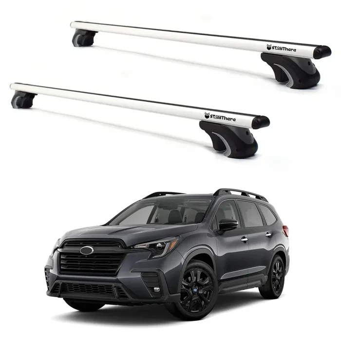 Stay There Car Roof Rack Cross Bars 56”Aero Thick Aluminum Universal Crossbars Roof Rack Adjustable Roof Cross Bars, Fits Most Vehicles With Existing Raised Side Rails With Gap- 200 Lbs Load Capacity
