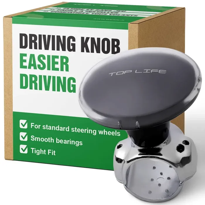 Steering Wheel Knob – Compatible With Any Steering Wheels – Smooth Brodie Suicide Spinner Knob For Car, Tractor, Mower, Boat – Maneuver With Ease On Any Vehicle