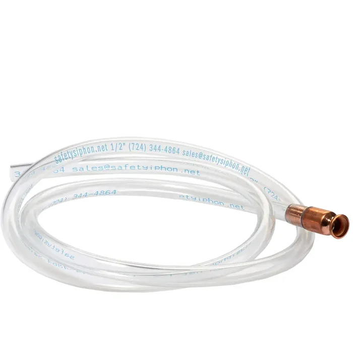 The Original Safety Siphon 6 Foot Hose For Gasoline And More – 1/2‘ Valve Siphon Pump – Use For Cars, Boats, Mowers – Self Priming Pump Transfers 3.5 Gallons Per Minute – Fda Food Grade For Home Brews