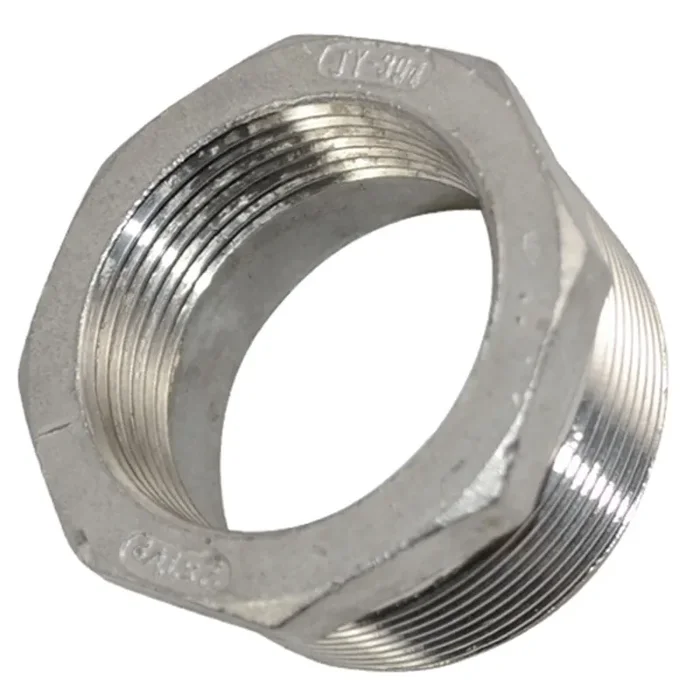 Thread Reducer Bushing 2″ Male X 1-1/2″ Female Adapter Pipe Fitting With Stainless Steel 304 Npt