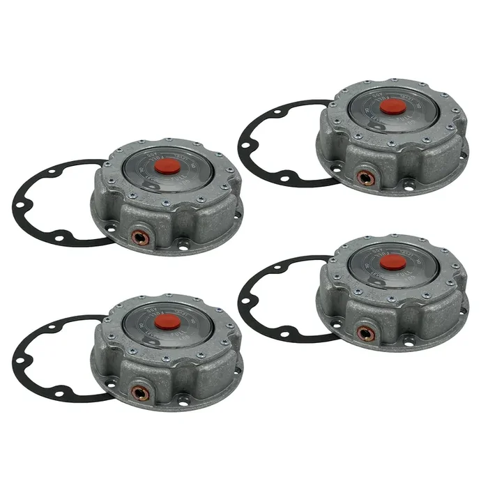 Torque 3434249 Aluminum Hub Cap For Steer Axle (Replaces Stemco 343-4249, Skf 1703,1753)