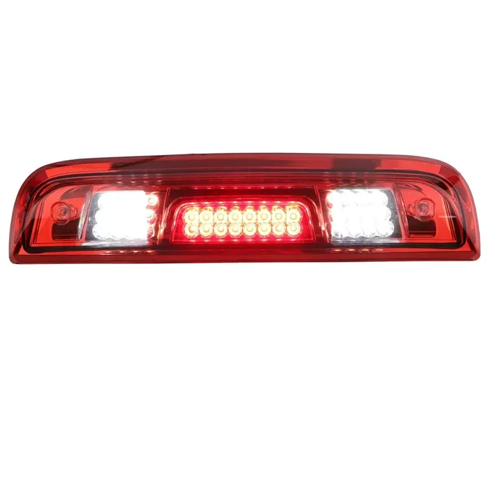 Tresound LED Third Brake Cargo Light for 2014-2018 Chevy Silverado & GMC Sierra, Chrome Housing, Red Lens, High Mount Stop Lamp
