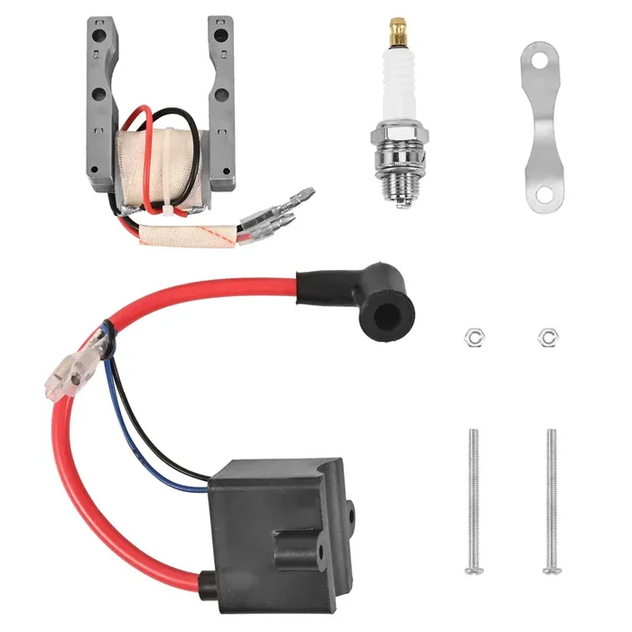 Trkimal High Performance Kit Cdi + Ignition Coil + Magneto Coil + Spark Plug For 49Cc-80Cc 2-Stroke Motor Engine Motorized Bicycle Bike