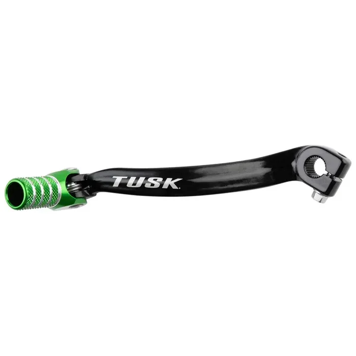 Tusk Folding Shift Lever Black/Green Tip – Fits Kawasaki Kx85 2001-2013