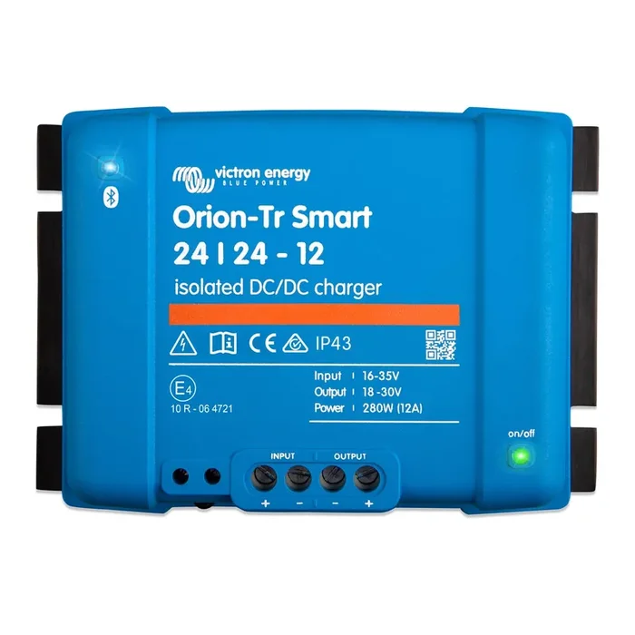 Victron Energy Orion-Tr Smart Dc To Dc Charger (Bluetooth) – 24/24-Volt 12 Amp 280-Watt – Battery Charger For Dual Battery Systems – Isolated