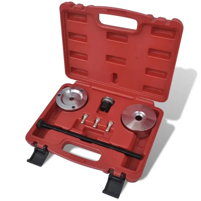 vidaXL Carbon Steel Silent Block Mounting Tool Set for Fiat Rear Axles Engineered for Specific Models Transport Case Included